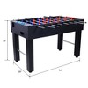 54in Soccer Table with 4 Balls 1 Cup Holder 2 Counters, Arcade Competition Sized Hurricane Foosball Table, Family Sports Game Table for Home - 2 of 4