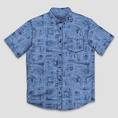 star wars button shirt