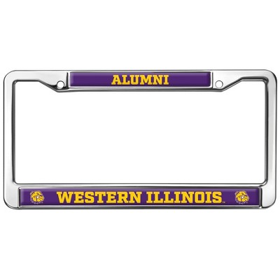 Western Illinois University Alumni Full Size Standard License Plate Metal Frame