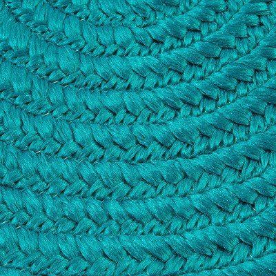 Colonial Mills Port Royale Braided Rug, Turquoise 42"x66", Oval Shape