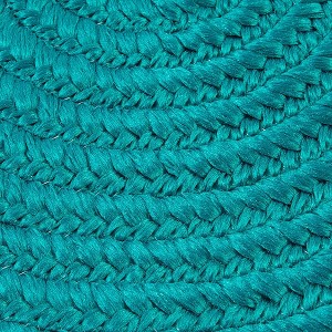 Colonial Mills Port Royale Braided Runner, Turquoise 2x5, Oval Shape - 1 of 4