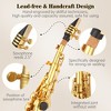 Soprano Saxophone Package for All Levels- Complete Beginner-to-Professional Kit with Carrying Case,Neck Strap, Reeds, Stand, and Cleaning Accessories - 4 of 4
