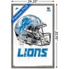 Trends International NFL Detroit Lions - Drip Helmet 20 Framed Wall Poster Prints - 3 of 4