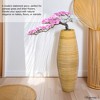 Uniquewise Bamboo Cylinder Shaped Floor Vase - Handcrafted Tall Decorative Vase - Ideal for Dining Room, Living Room, and Entryway - 4 of 4