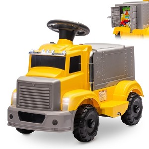 6V Ride on Car for Toddlers, Interactive Electric Car for Kids w/Large Storage Area - 1 of 4
