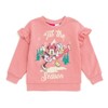 Disney Princess Princess Minnie Mouse Winnie the Pooh The Aristocats Christmas Baby Girls Fleece Sweatshirt and Pants Outfit Set Newborn to Infant - 4 of 4