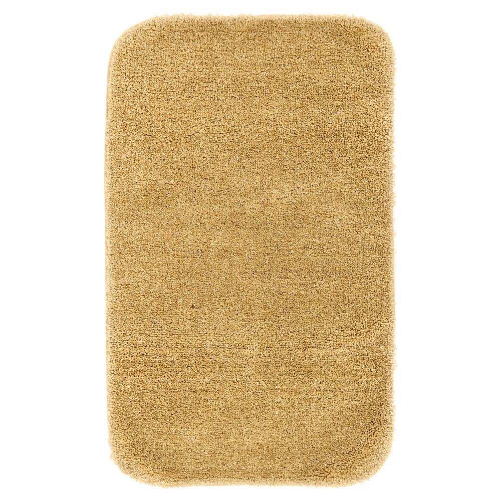 Photos - Bath Mat 24"x40" Traditional Plush Nylon Washable Bath Rug Linen - Garland Rug: Machine Made, Tufted, Low Pile, Latex & Rubber Backin