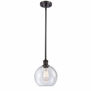 Athens - 1 Light Stem Hung Mini Pendant In Industrial Style-10 Inches Tall and 8 Inches Wide - 1 of 1