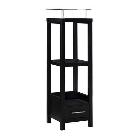 Hoover Tall Storage Cabinet Black Linon Target