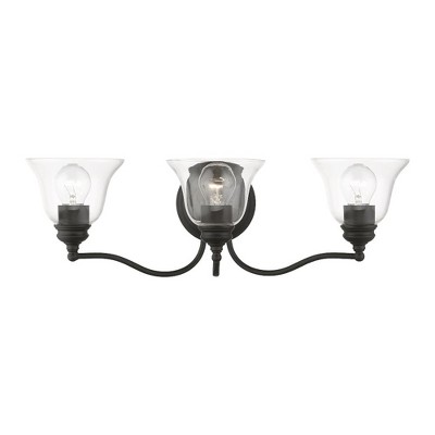Livex Lighting Moreland 3 - Light Vanity in  Black