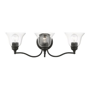 Livex Lighting Moreland 3 - Light Vanity in  Black - 1 of 4