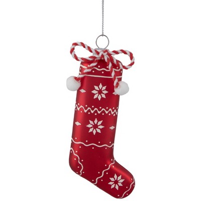 Blown Glass Gingerbread and Stocking Ornament