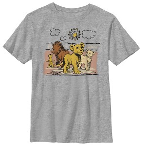 Boy's Lion King Best Friends Cartoon T-Shirt - 1 of 4