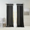 DSVIMOY Curtain Panels, Twist Tab Lined Window Curtain Panel for Living Room, Bedroom, Black, 95"*50"*0.13" - 2 of 4