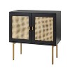 Domisil  32"Tall+2-Door Accent Cabinet with 2 Doors with Adjustable Shelves | KARAT HOME - 2 of 4