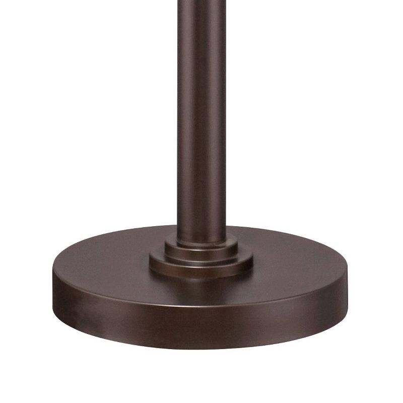 Possini Euro Design Light Blaster Modern Torchiere Floor Lamp 72 1/2" Tall Warm Bronze LED White Frosted Glass Bowl Shade for Living Room Bedroom Home, 5 of 10