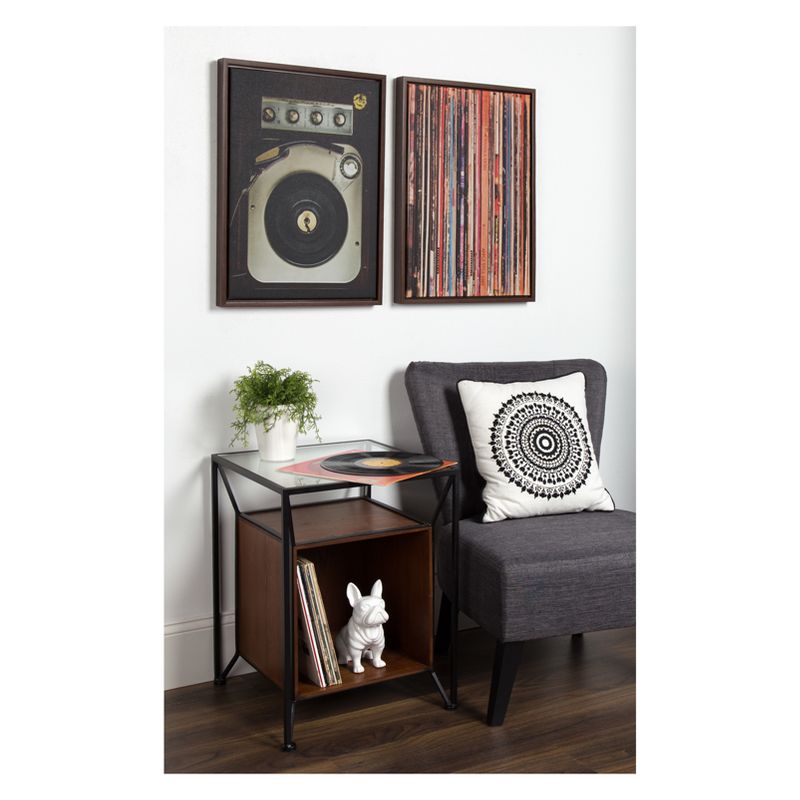 Sylvie Records Framed Canvas by Robert Cadloff of Bomobob - Kate & Laurel All Things Decor, 5 of 6
