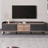 63" Mid Century TV Stand with Drawers, Sideboard Cabinet with Cabinets and Cable Holes for Living Room or Entryway - 3 of 4