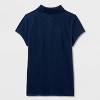 Girls' Adaptive Short Sleeve Uniform Polo Shirt - Cat & Jack™ - 2 of 3