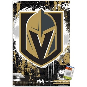 Trends International NHL Vegas Golden Knights - Maximalist Logo 23 Unframed Wall Poster Prints - 1 of 4