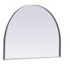 Elegant Lighting Metal Frame Arch Mirror 33x24 Inch in Silver - 3 of 4