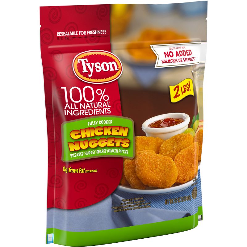 Tyson All Natural All Natural Chicken Nuggets - Frozen - 32oz, 5 of 8