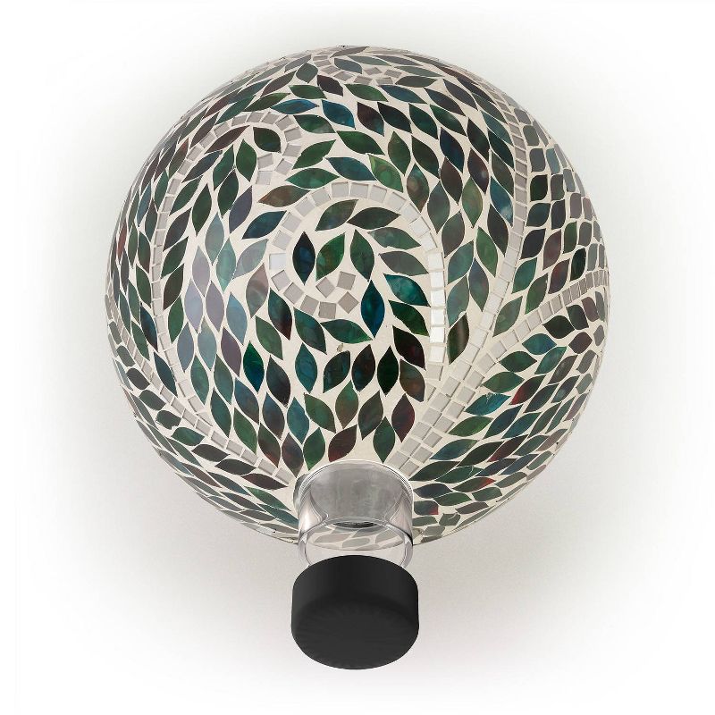 12&#34; Mosaic Glass Gazing Globe with Scroll Pattern - Alpine Corporation, 3 of 11