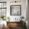POWLIG Modern Vanity Light Fixture - Bathroom Mirror Lighting with Clear  Glass Globe Shades - 2 of 4