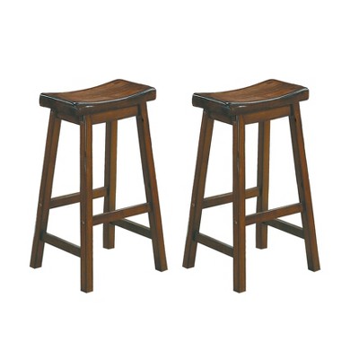 NicBex Dining Chairs Set of 2 Backless Saddle Casual Dining Home Furniture Seat Bar Stools for Kitchen, Bedroom