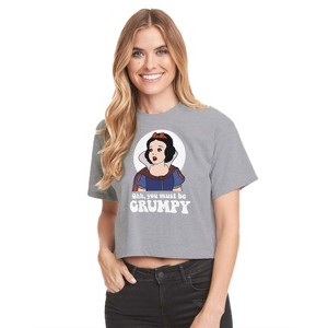 Women's - Disney Princess - You Must Be Grumpy Cropped Graphic T-Shirt - 1 of 4