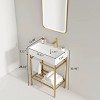 NicBex Bathroom Vanity with Basin,Bathroom Sink Vanity with Open Metal Leg and Shelves,24 inch Bathroom Sink Cabinet for Bathroom - 3 of 4