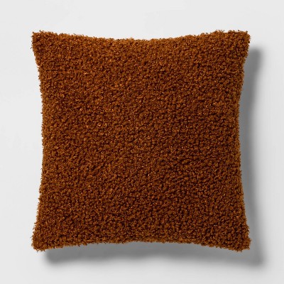 Euro Boucle Decorative Throw Pillow Caramel - Threshold™