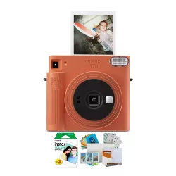 Fujifilm Instax Square SQ1 Instant Camera (Terracotta Orange) Film Bundle