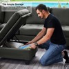Belffin Modular Velvet Tufted L Shaped Sofa Couch with Reversible Chaises 6-Seater - 3 of 4