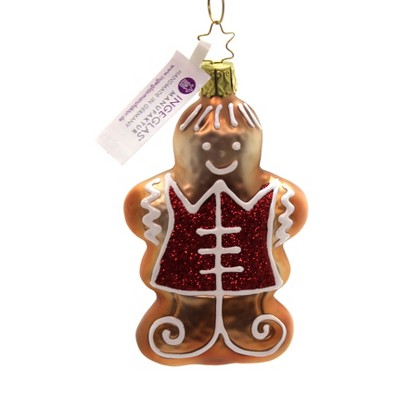 Inge Glas 4.0" Mr. Gingerbread Christmas Visions  -  Tree Ornaments