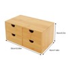 YIYIBYUS Mini Bamboo Desk Drawer Tabletop Storage Organization Box for Office Home - 4 of 4