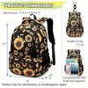 HTUTWOO Primary Middle School Book Bags For Teens Kindergarten,  Waterproof Lightweight Durable,17 Inch Water Resistant Travel Back to School Backpack - 4 of 4