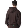 Future Planet Mens Globe Premium Fleece Lined Soft Cotton Pullover Hoodie Sweatshirt Loose Fit Globe Hoodie Cocoa - 2 of 4