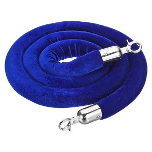 Unique Bargains Hotel Adjustable Velvet Stanchion Rope with Snap Hooks - 1 of 4