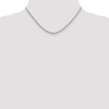 Black Bow Jewelry 2mm, 14k White Gold, Solid Byzantine Chain Necklace - 2 of 4