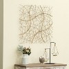 LuxenHome 26.4" Square Gold Abstract Metal Wall Decor - 3 of 4