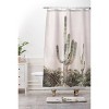 Sisi And Seb Pastel Cactus Shower Curtain Pink - Deny Designs ...