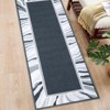 Modern Style Printed Area Rug Ultra Thin Low Pile Machine Washable Stain Resistant Non Shedding Pet Friendly Floor Rug with Non Slip Backing - 4 of 4