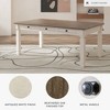 Dining Table Cream - Signature Design by Ashley: Farmhouse Style, 6 Drawers, Rustic Plank Top - 3 of 4