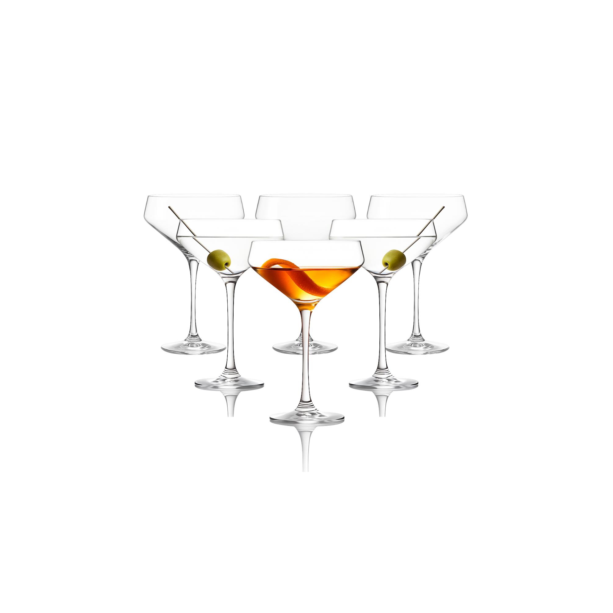 LEMONSODA Nick And Nora 6oz Martini Glass - 6 Piece Set