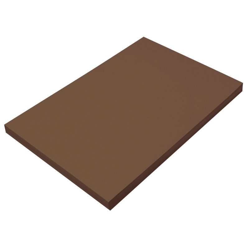 Prang Medium Weight Construction Paper, 12 x 18 Inches, Dark Brown, 100 Sheets, 1 of 6