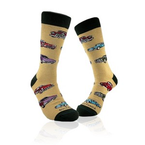 Classic Cars Socks from the Sock Panda (Men's Sizes, Adult Large) - 1 of 4