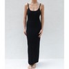 Women's Cotton Stretch Serene Espresso Slip Dress by Tomorrow Studio - 3 of 4