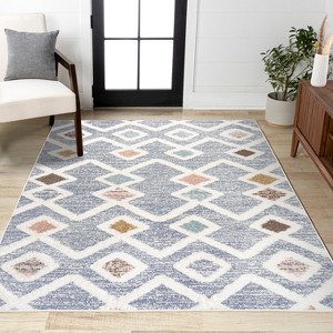 Monique Trellis High-Low Area Rug - JONATHAN Y - 1 of 4