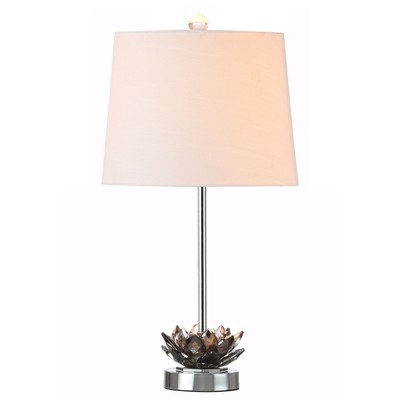 JONATHAN Y Amelia Lotus Crystal LED Table Lamp
